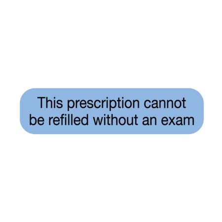 Nevs This Prescription Cannot Be Refilled Without An Exam 3/8" x 1-1/2" PAUXW-0037